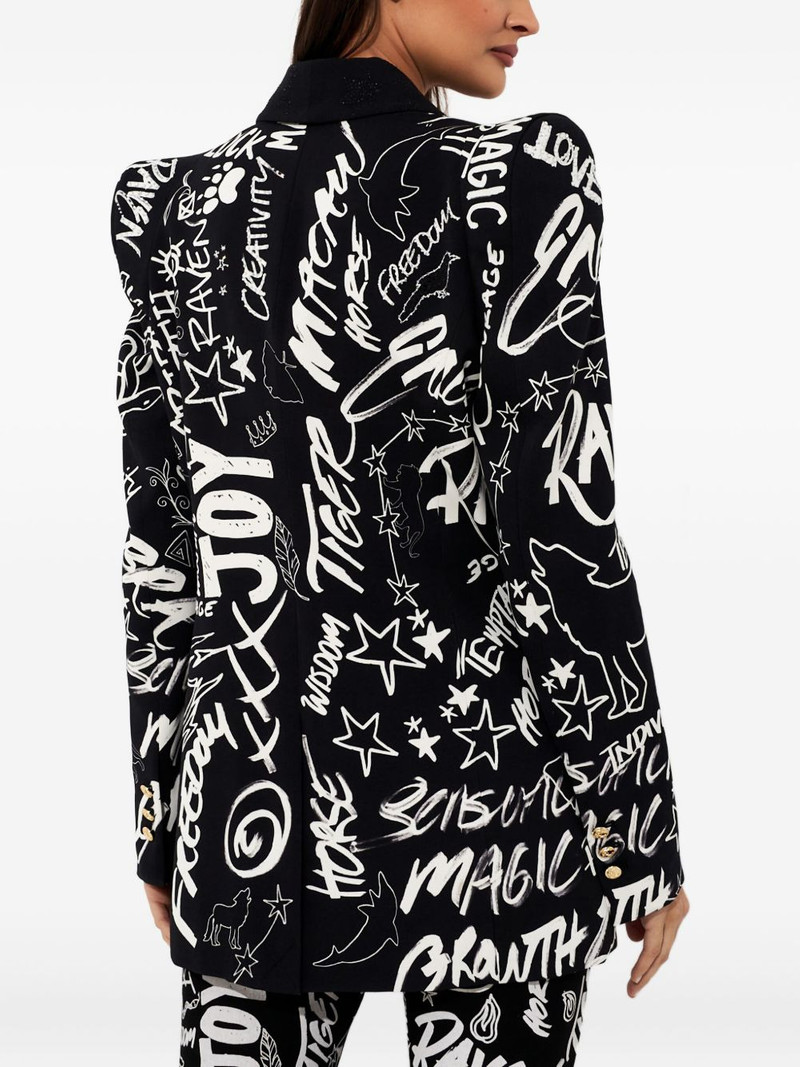 Spirit Scribble printed blazer 4