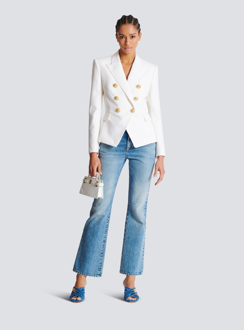 Balmain Grain de poudre 6-button jacket outlook