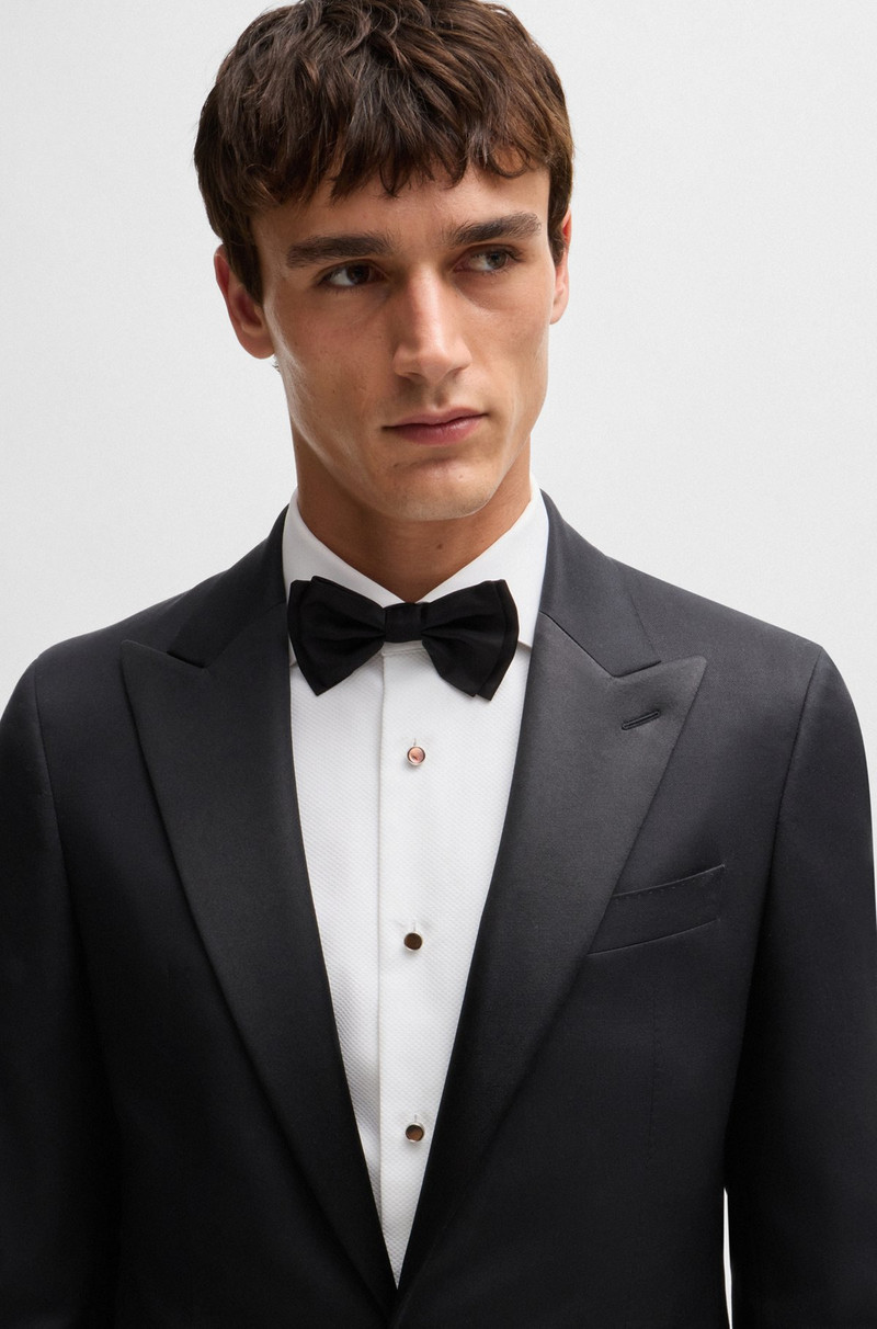 SLIM-FIT TUXEDO SUIT IN WOOL AND SILK 4