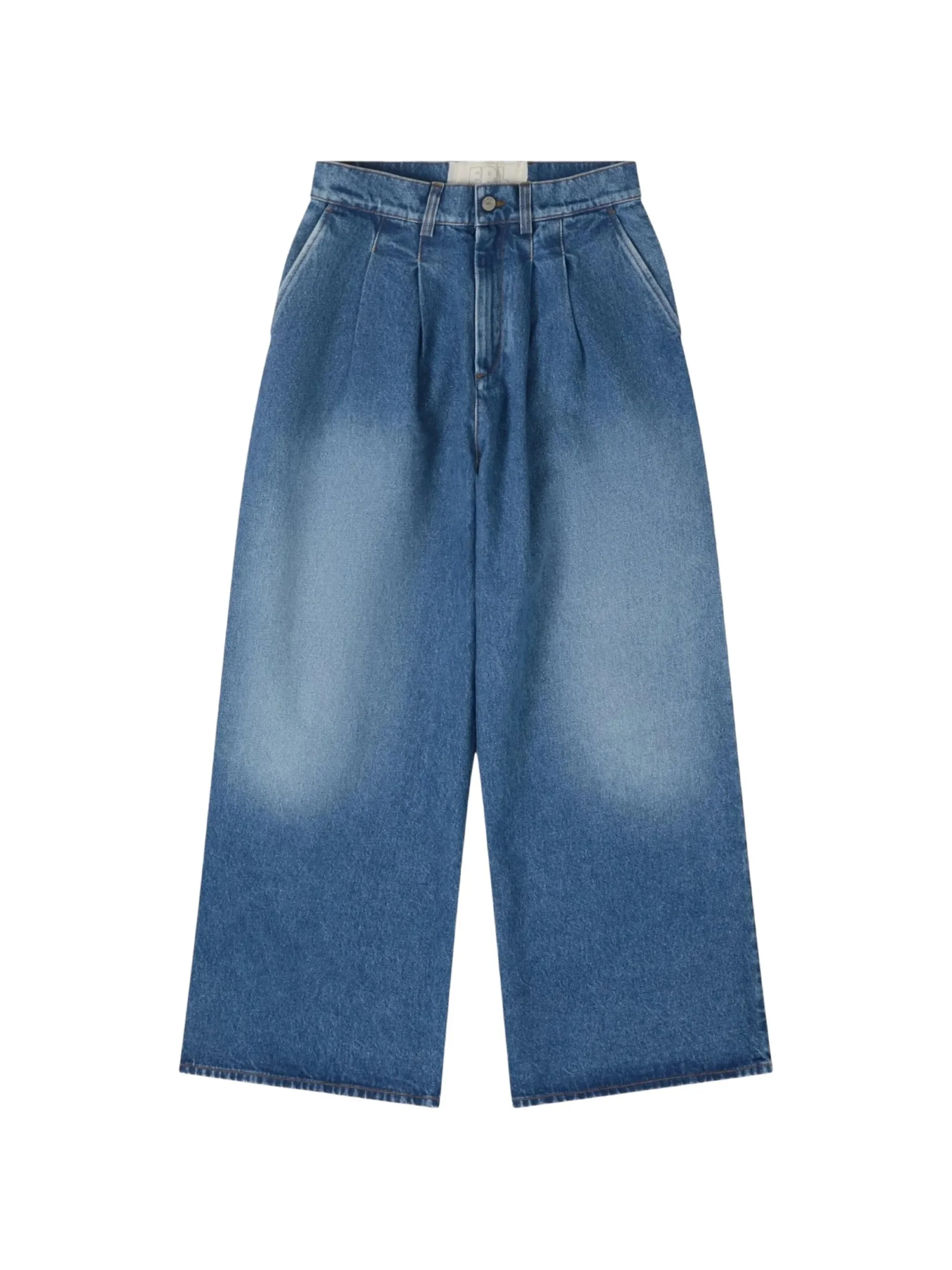 Erl Pleated Wide-leg Jeans - 1