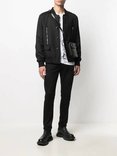 Alexander McQueen zip-detail jacket outlook