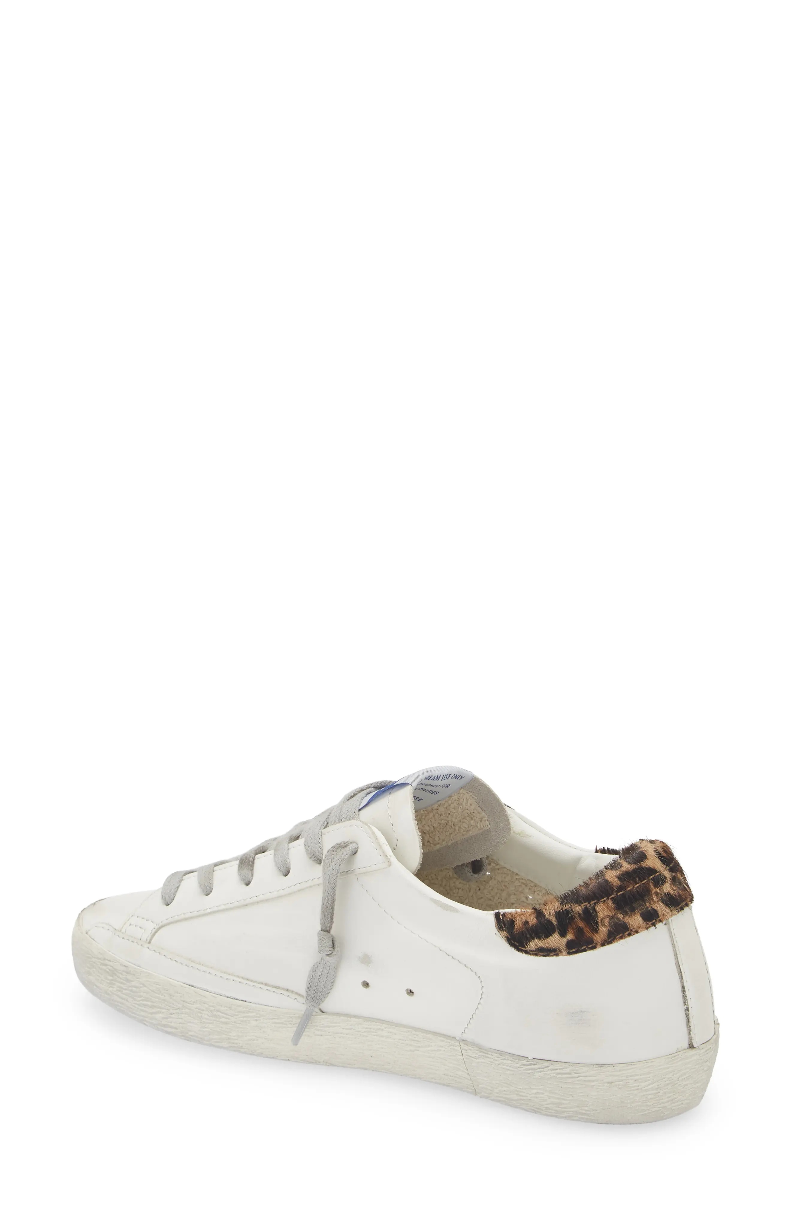 Super-Star Low Top Sneaker in White/Beige - 2