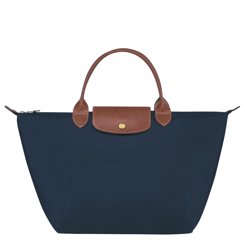 Le Pliage Original M Handbag Navy - Recycled canvas - 1