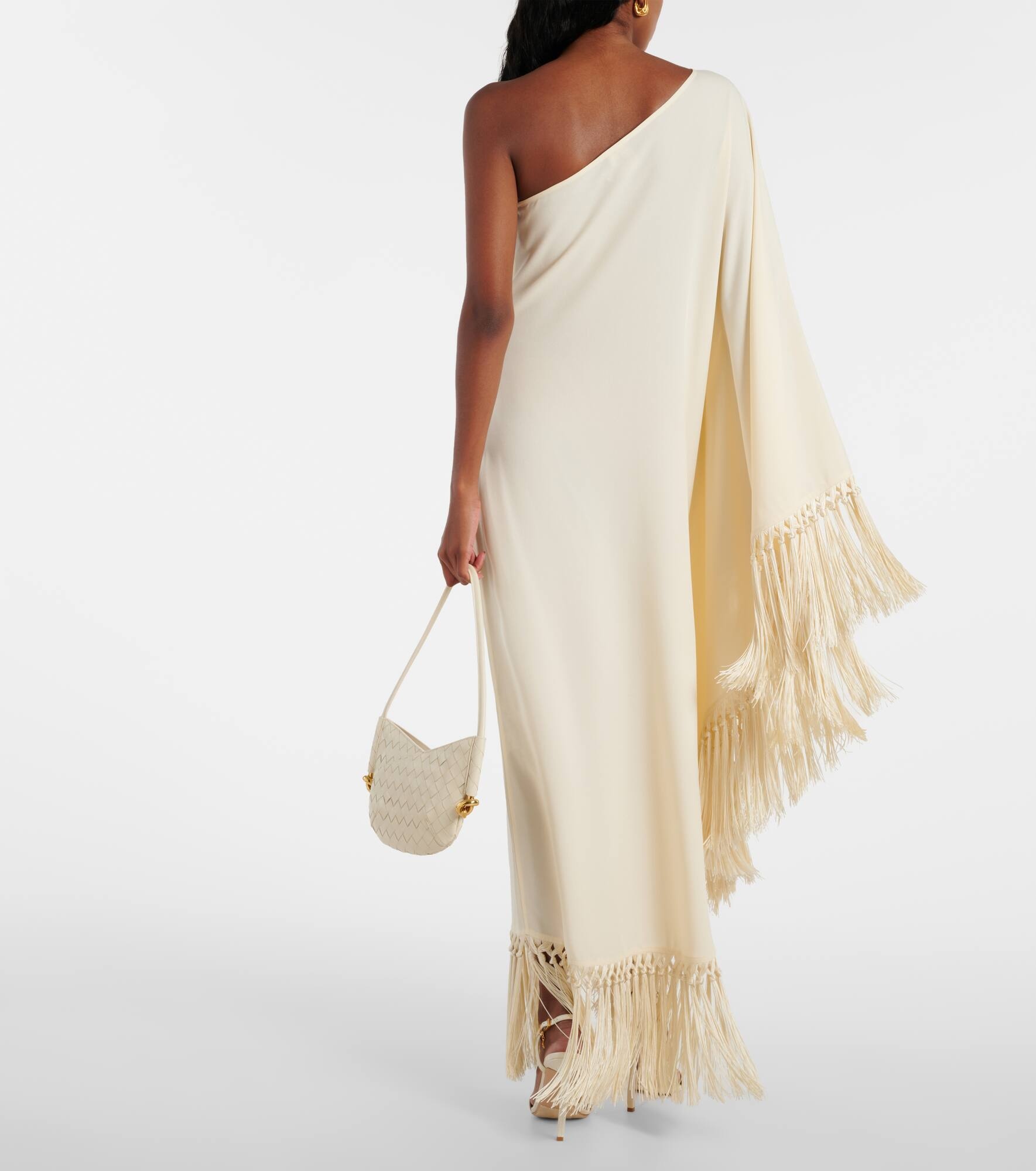 Arno fringed crêpe cady maxi dress - 3