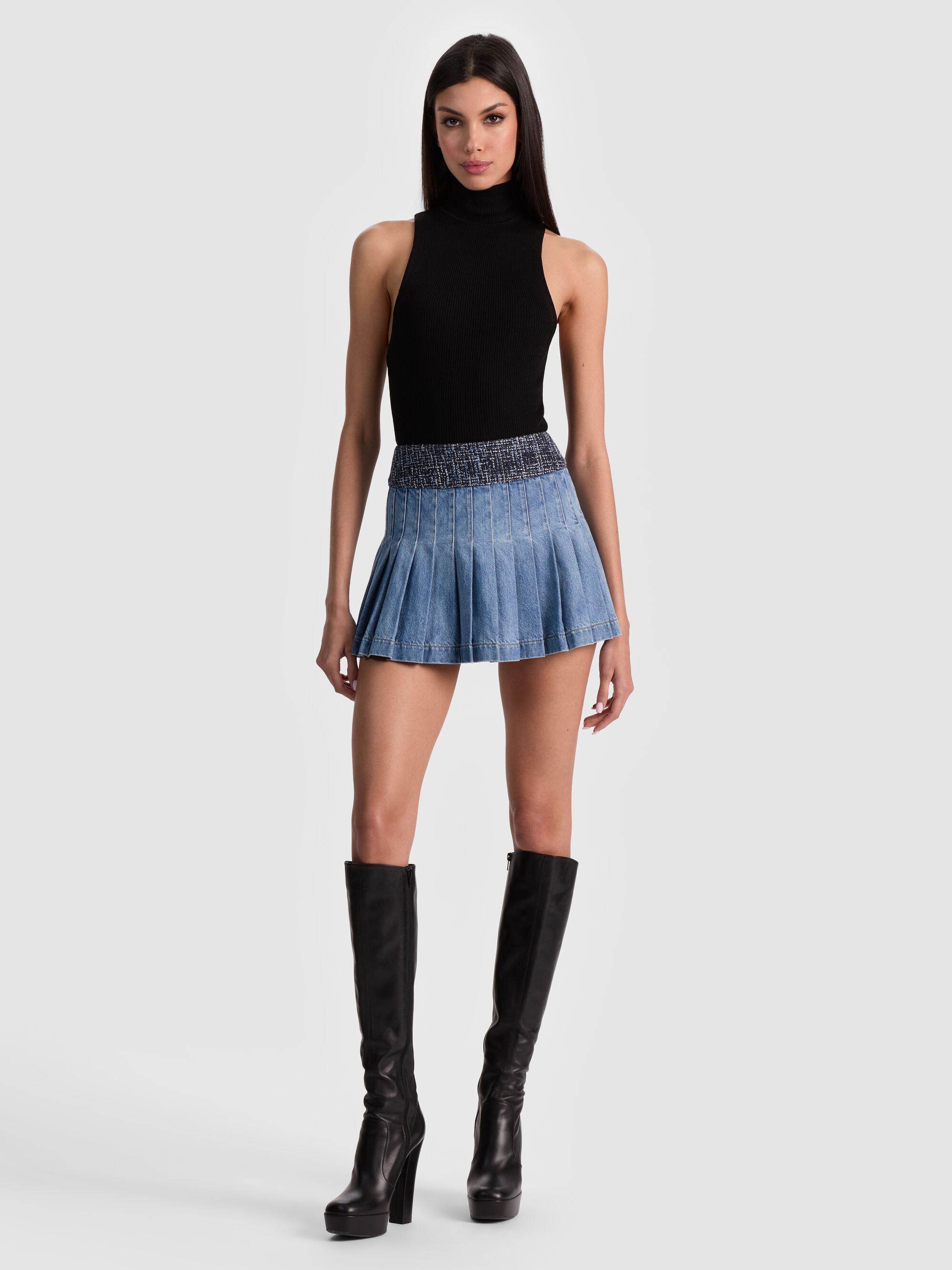 MERA DENIM MINI SKIRT - 3
