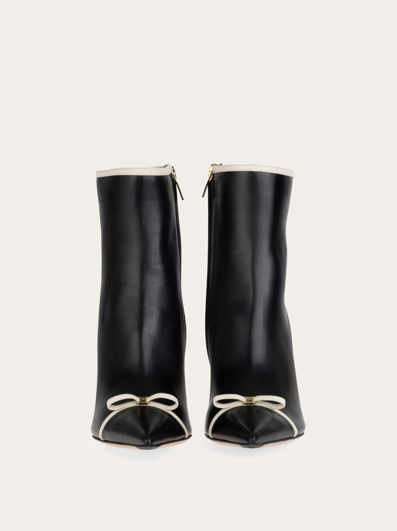 FERRAGAMO Pointed ankle boot with mini bow detail outlook