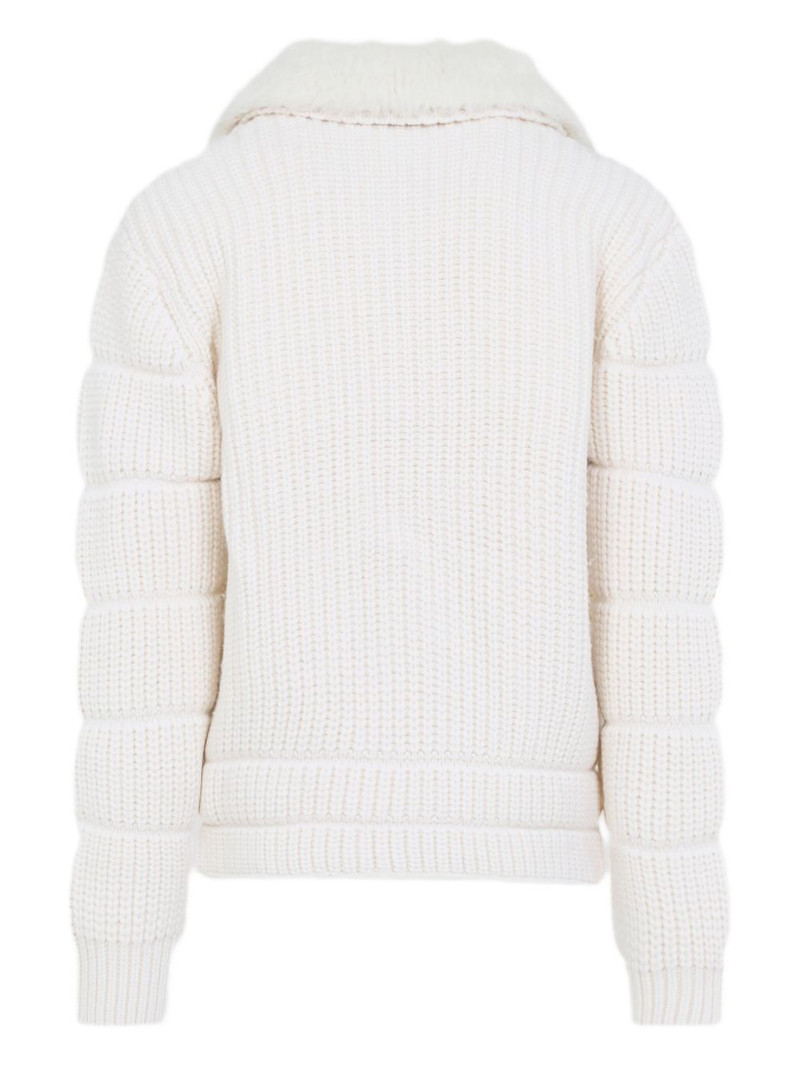 CASABLANCA ribbed-knit jacket outlook