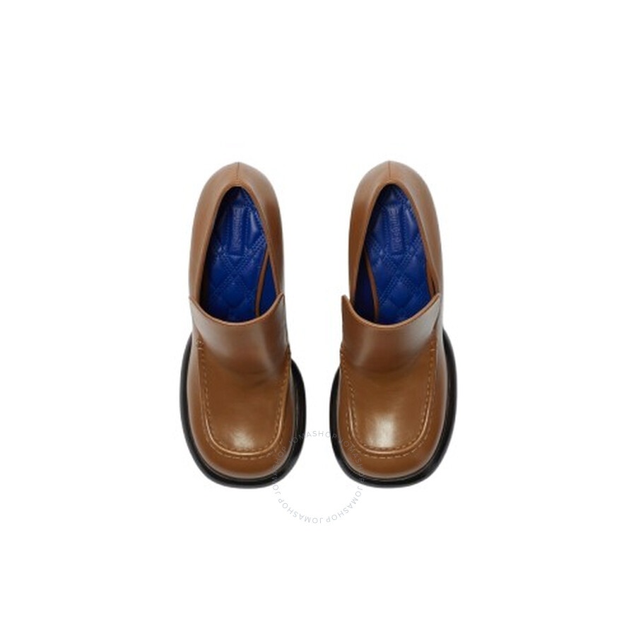 Burberry Leather Wedge 120mm Heel Loafers - 3