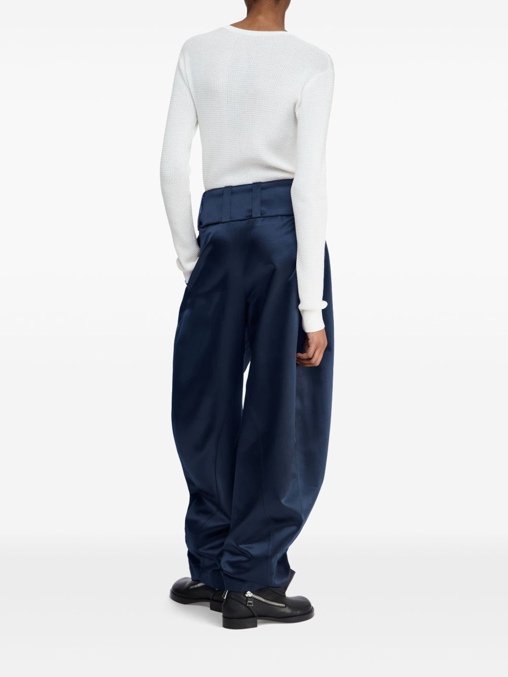 D-ring pleated trousers - 3