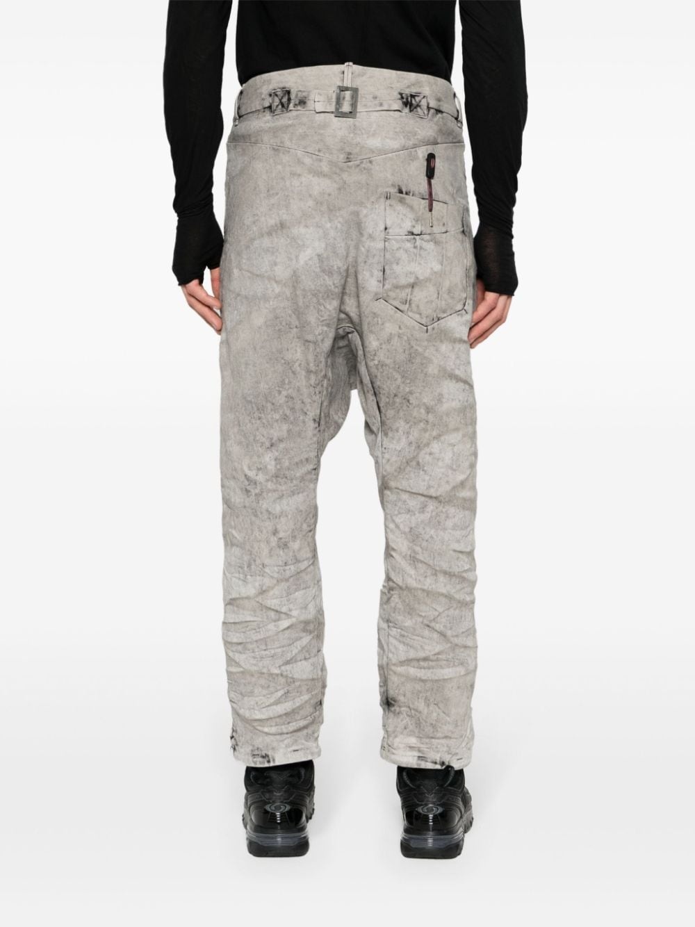 mid-rise drop-crotch jeans - 4