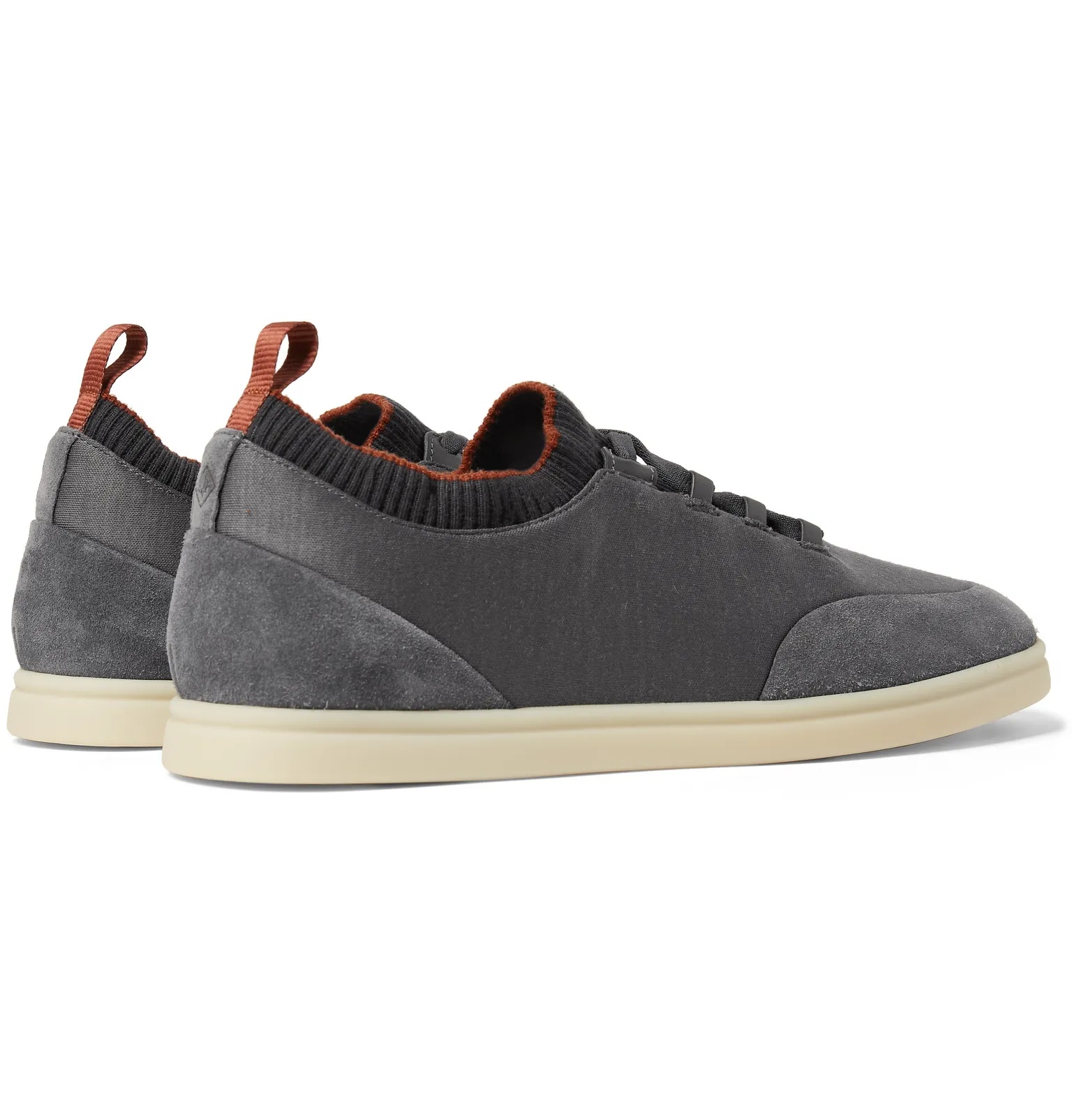 Soho Walk Suede-Trimmed Merino Wool Sneakers - 6