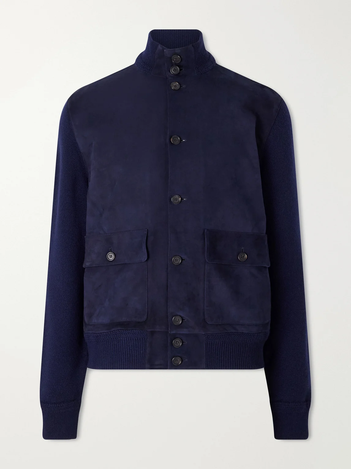 Suede and Cashmere Jacket - 1