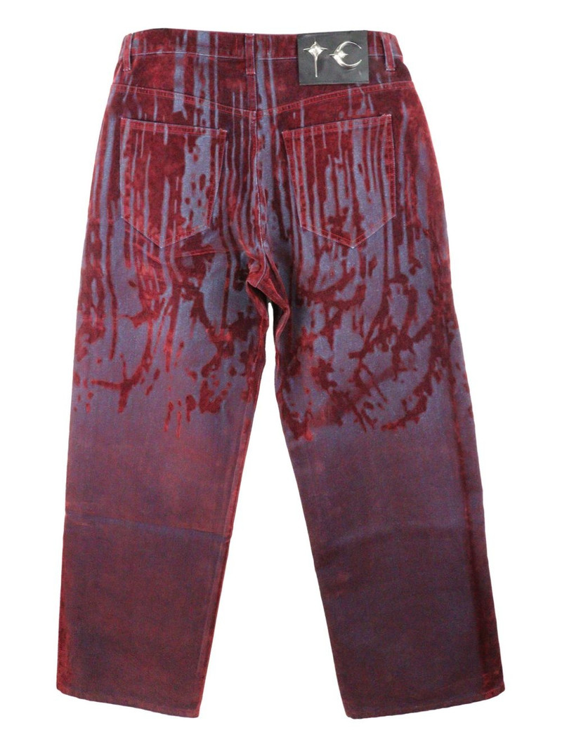 Thug Club laser-cut jeans outlook