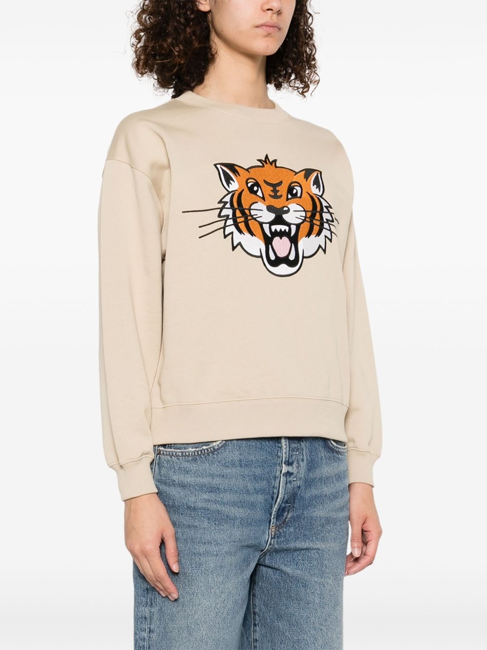Happy Tiger-embroidered sweatshirt - 3