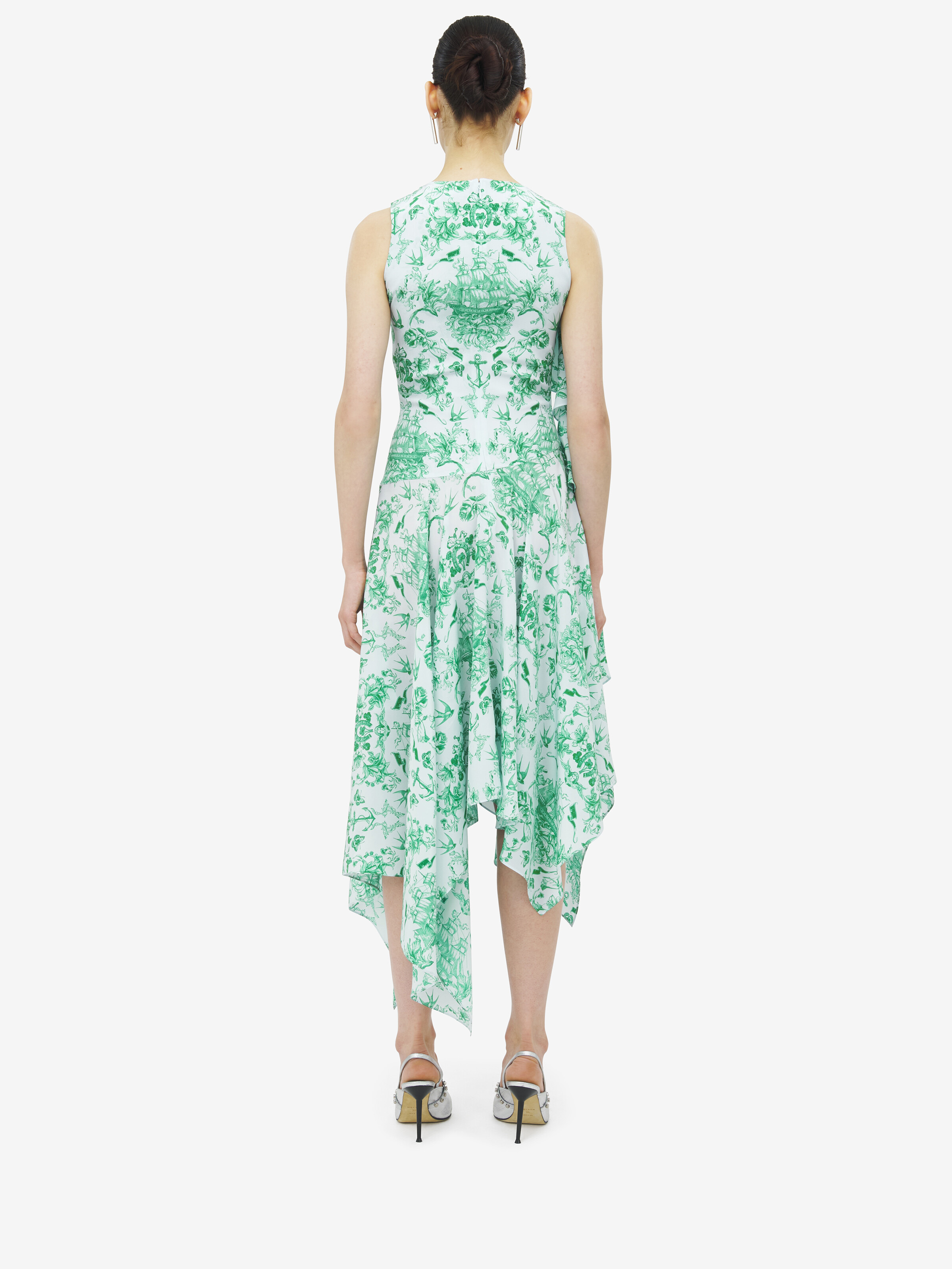 Sailor Tattoo Asymmetric Dress - 4