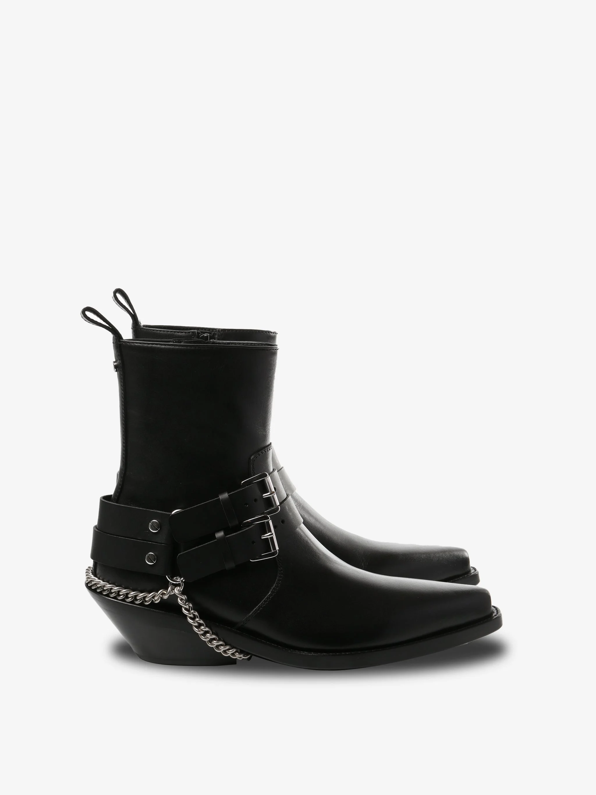 ANN DEMEULEMEESTER - Women Kiril Santiags Belts Ankle Boots - 1