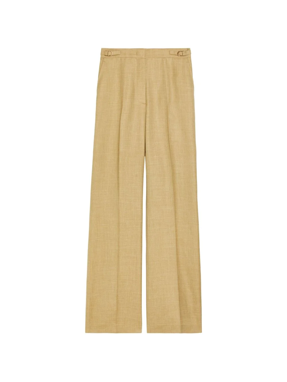 buckle-detail pleated trousers - 1