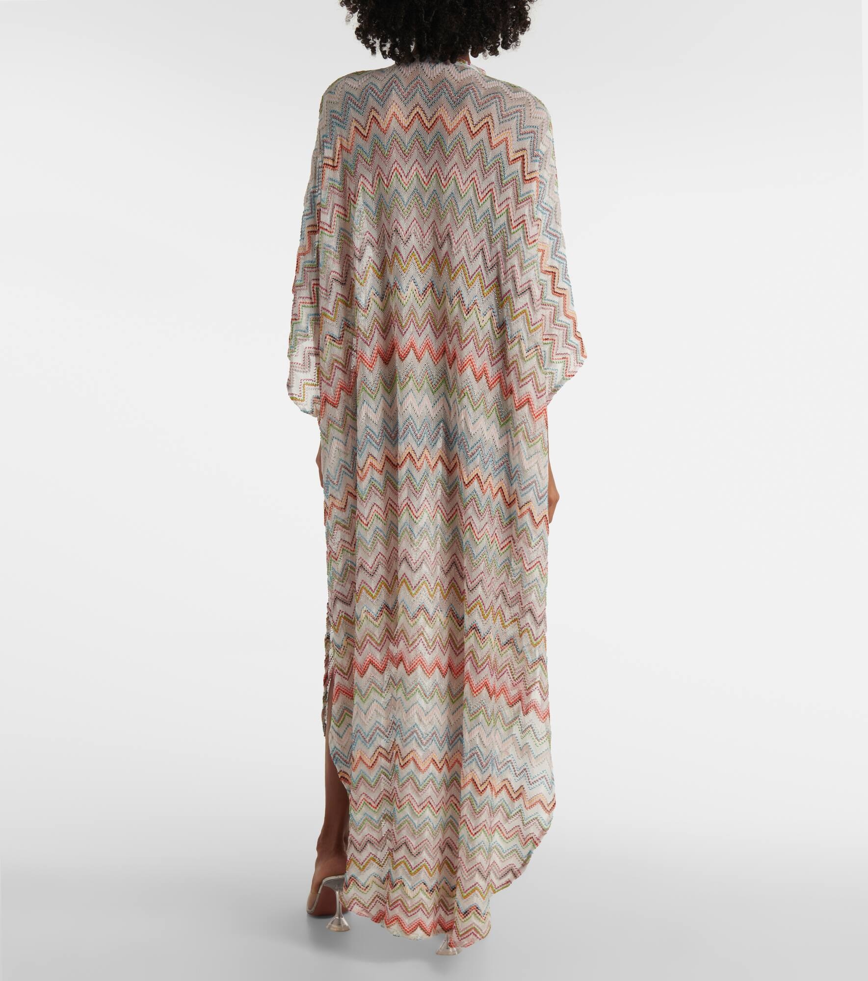 Zigzag lamé beach dress - 3