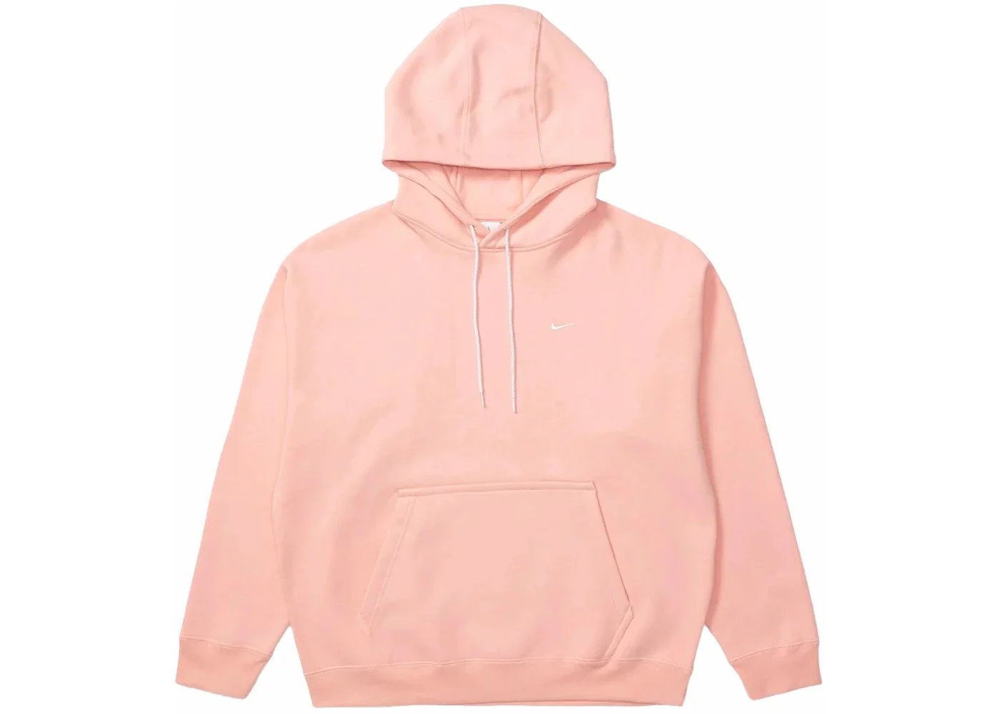 Nike Solo Swoosh Fleece Sweatshirt Bleached Coral/White - 1