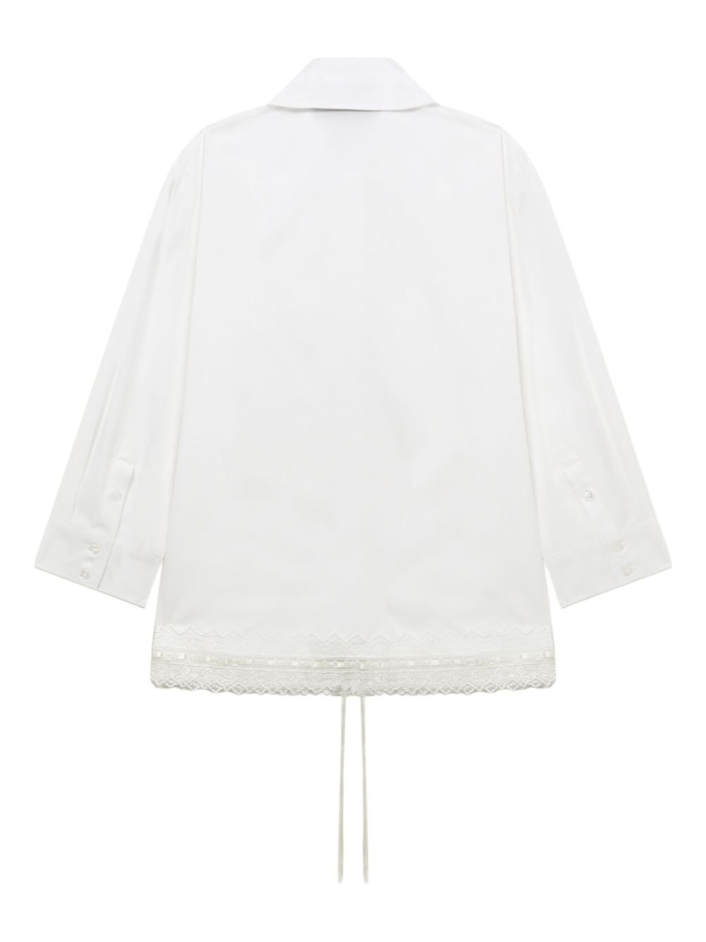 lace-trimmed pocket shirt - 3