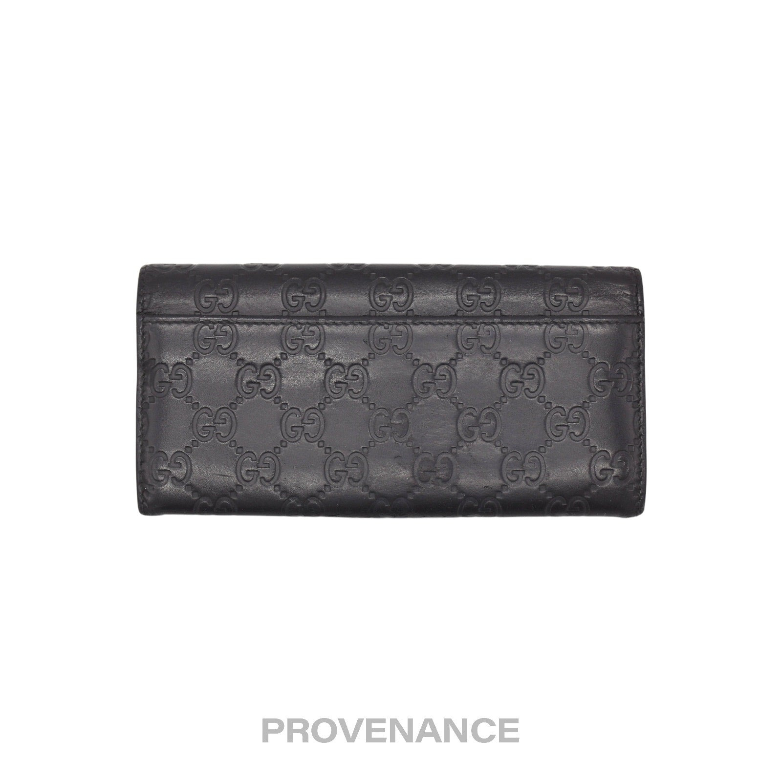 Gucci Long Wallet - Black Guccissima Leather - 2