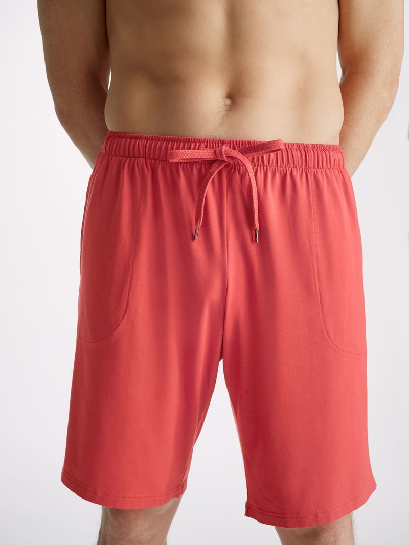 Men's Lounge Shorts Basel Micro Modal Stretch Paprika - 5