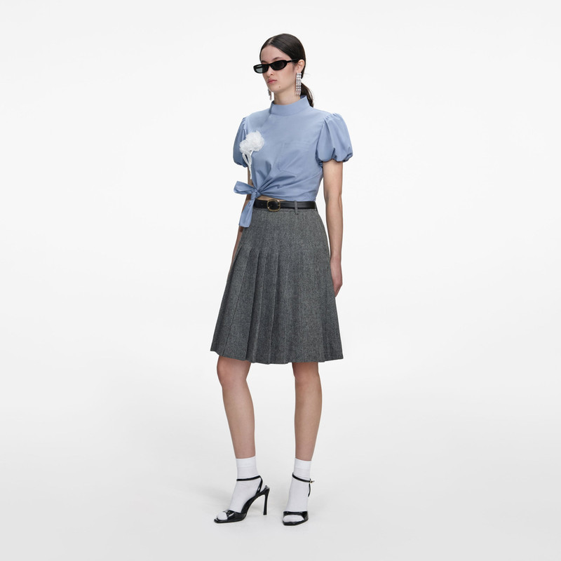 Blue Cotton Tie Side Top 2