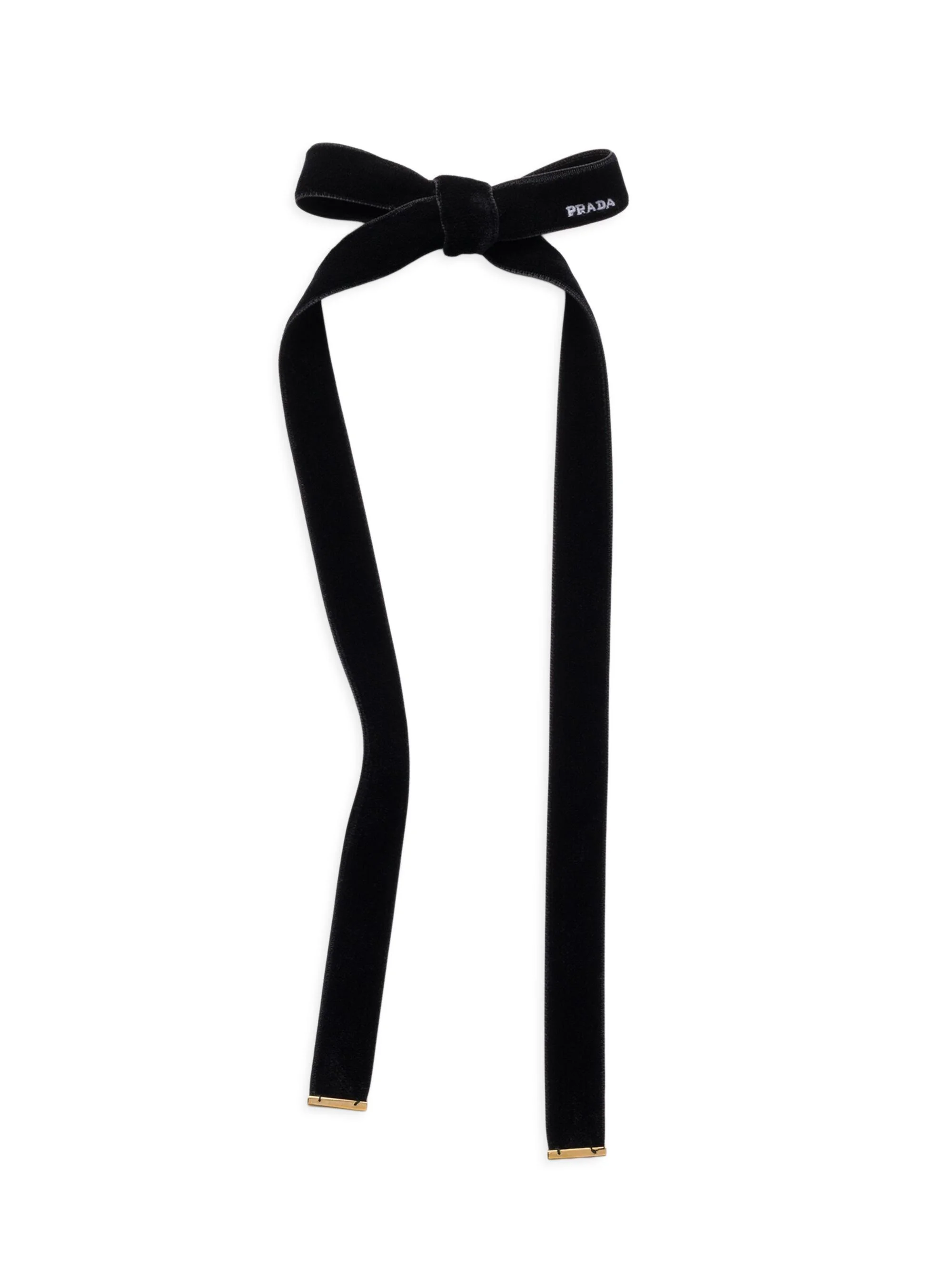 Women's Velvet Hair Clip - Black - 1