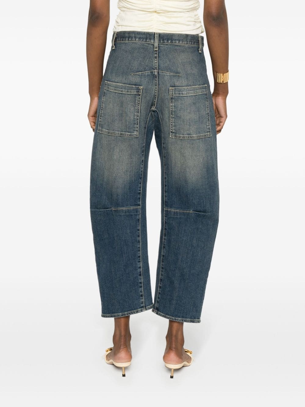 Shon high-rise tapered jeans - 4