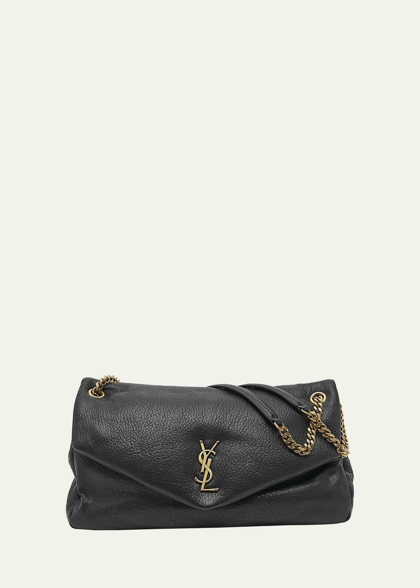 Calypso Large YSL Shoulder Bag in Leather - 1