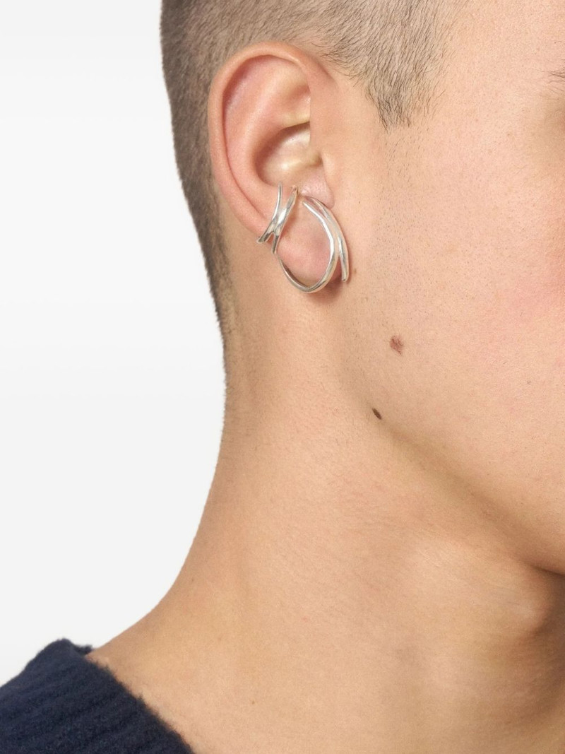 PANCONESI curved-line ear cuffs outlook