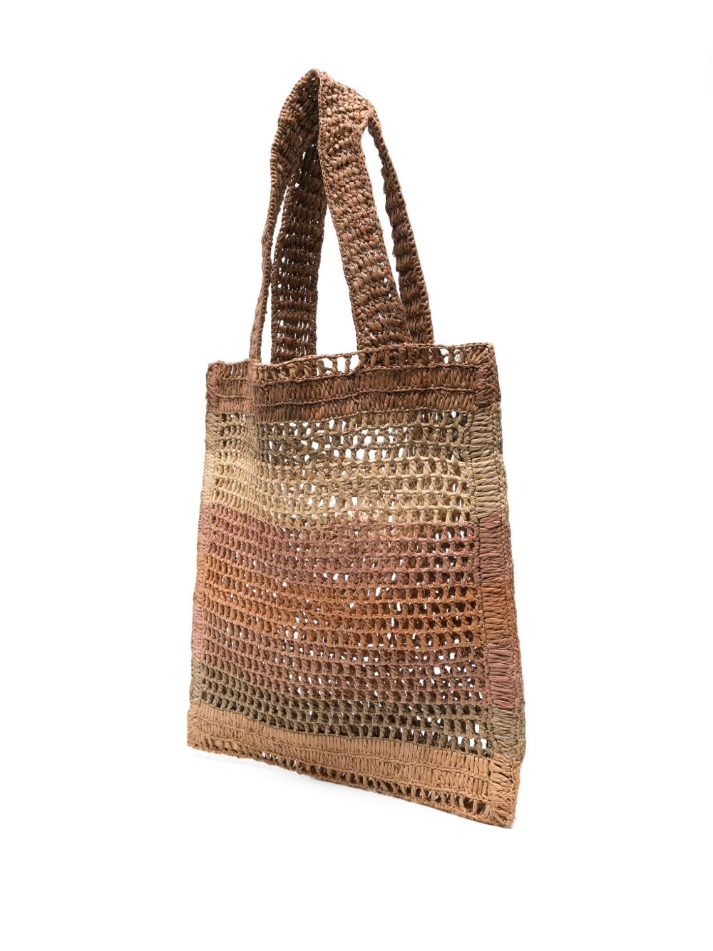 raffia tote bag - 3
