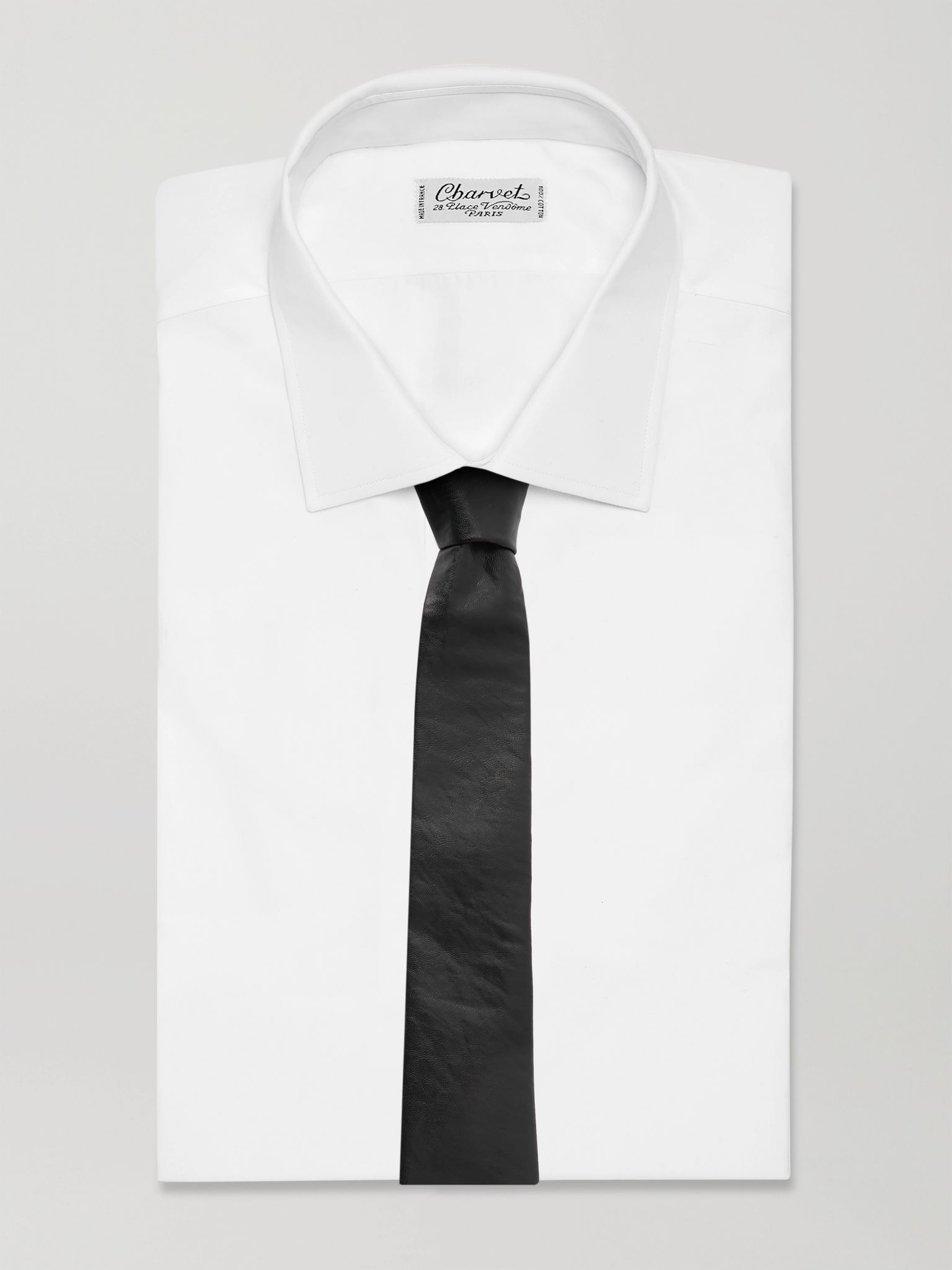 7cm Full-Grain Tie Black - 2