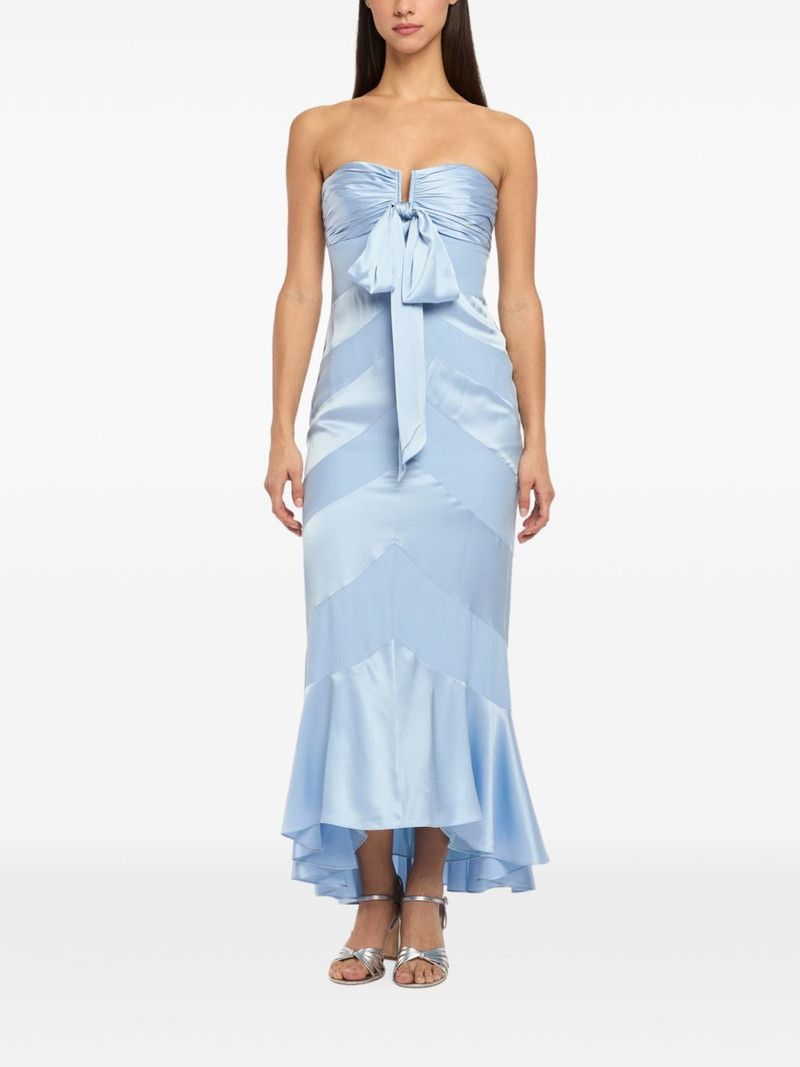 Cinq à Sept bow strapless dress outlook