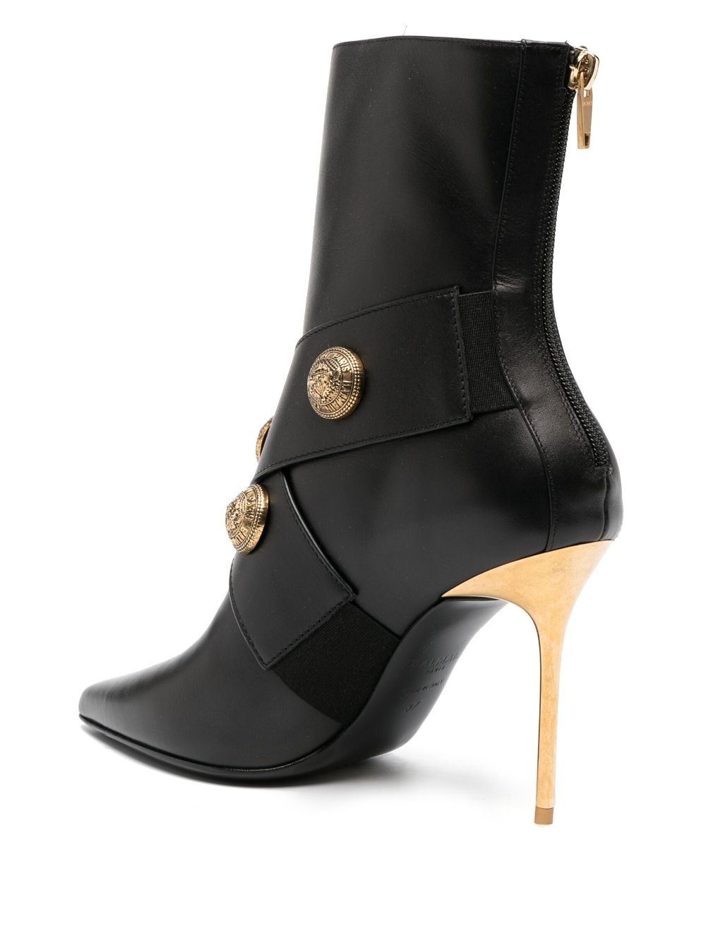 pointed-toe leather boots - 3