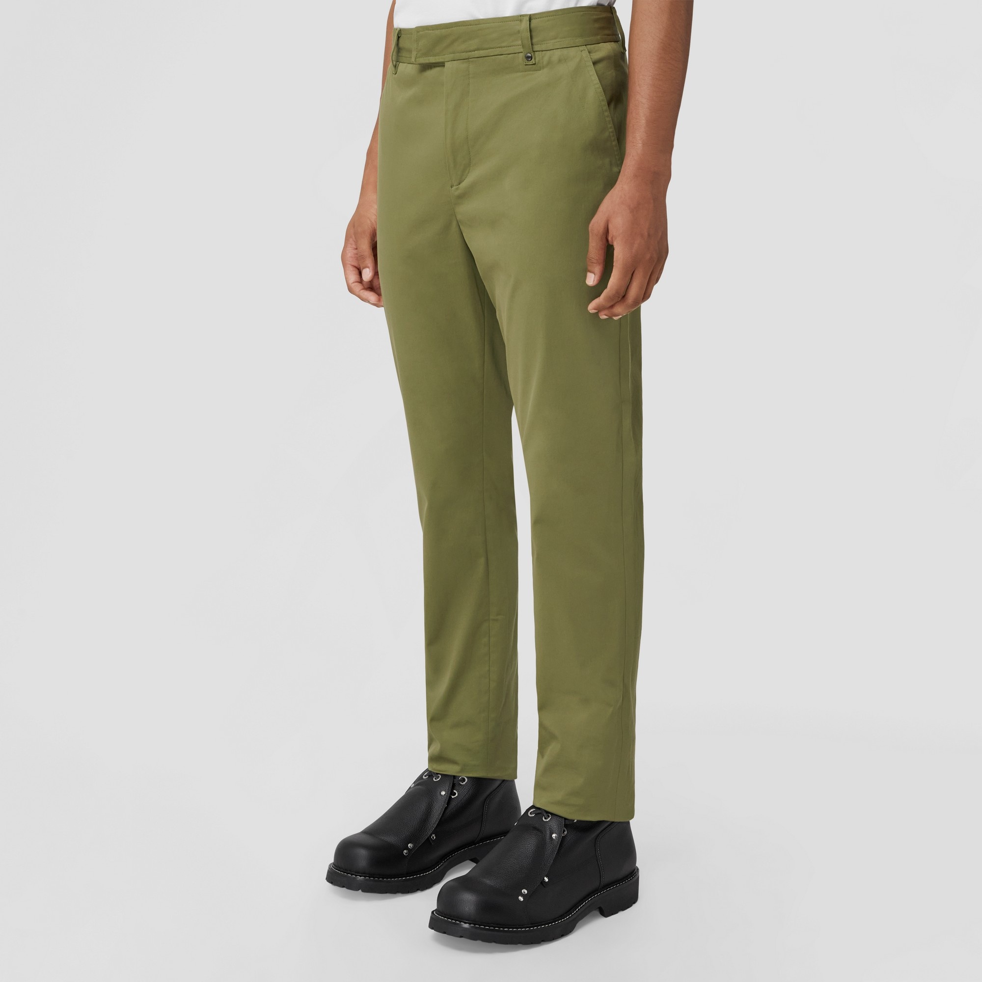 Monogram Motif Stretch Cotton Twill Chinos - 5