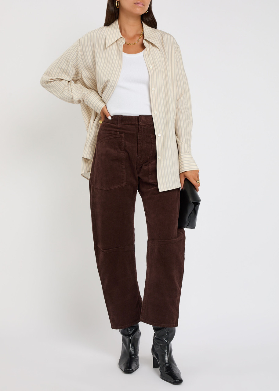 Nili Lotan Shon Barrel-leg Corduroy Trousers - 4