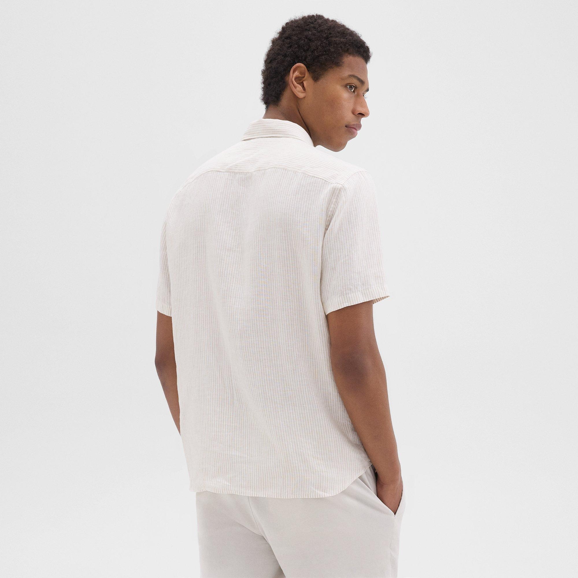Irving Short-Sleeve Shirt in Relaxed Linen - 4