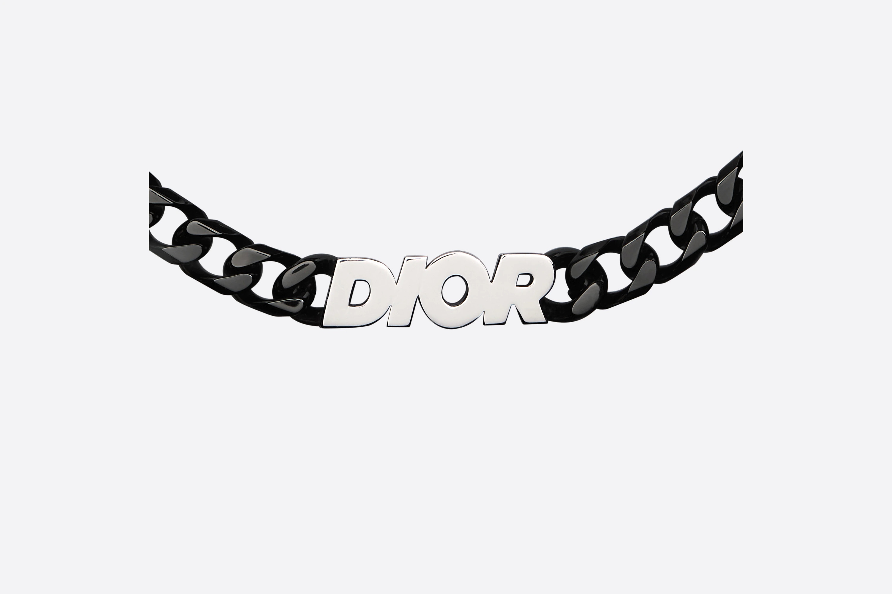 'DIOR' Chain Link Necklace - 3