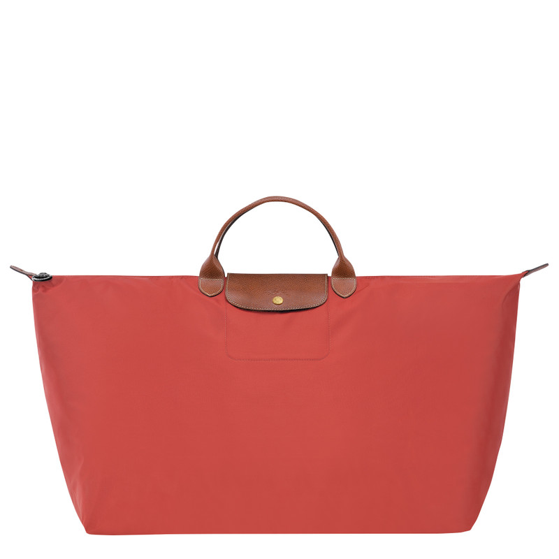 Le Pliage Original M Travel bag Tomato - Recycled canvas 1