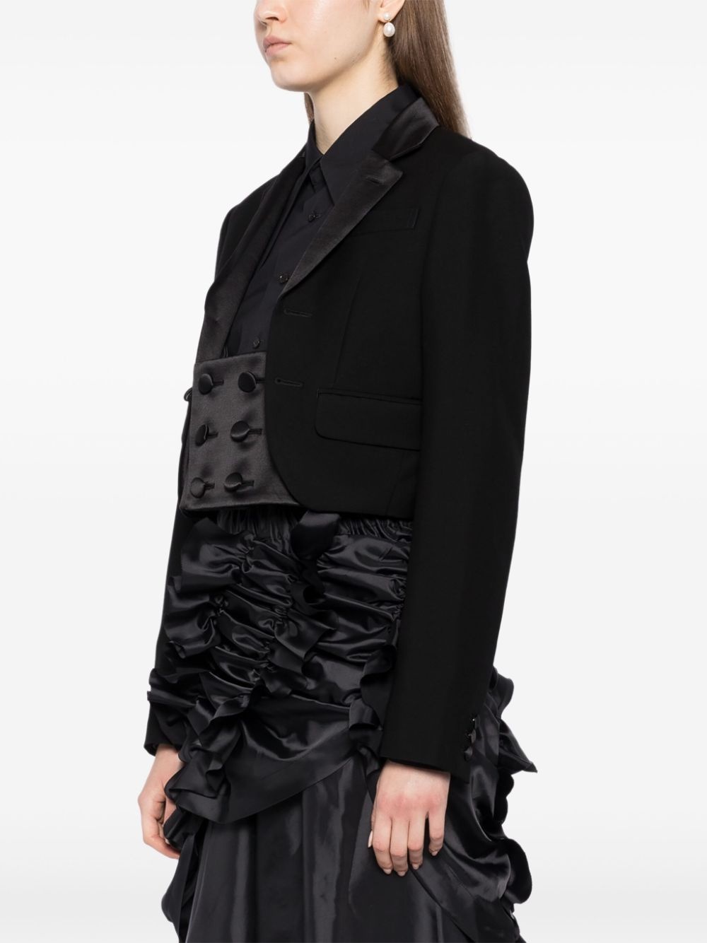 double-breasted tuxedo jacket - 3