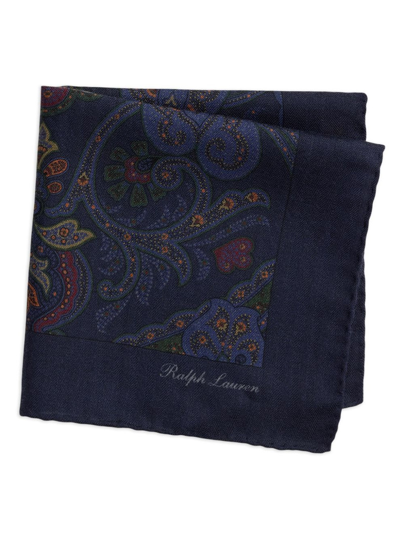 Ralph Lauren paisley-pattern pocket square outlook