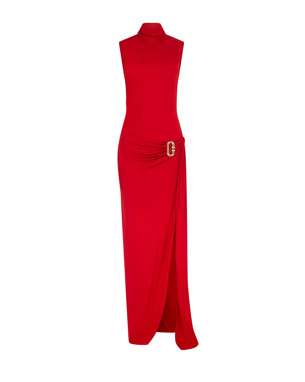 Sleeveless Side Split Column Dress - 1