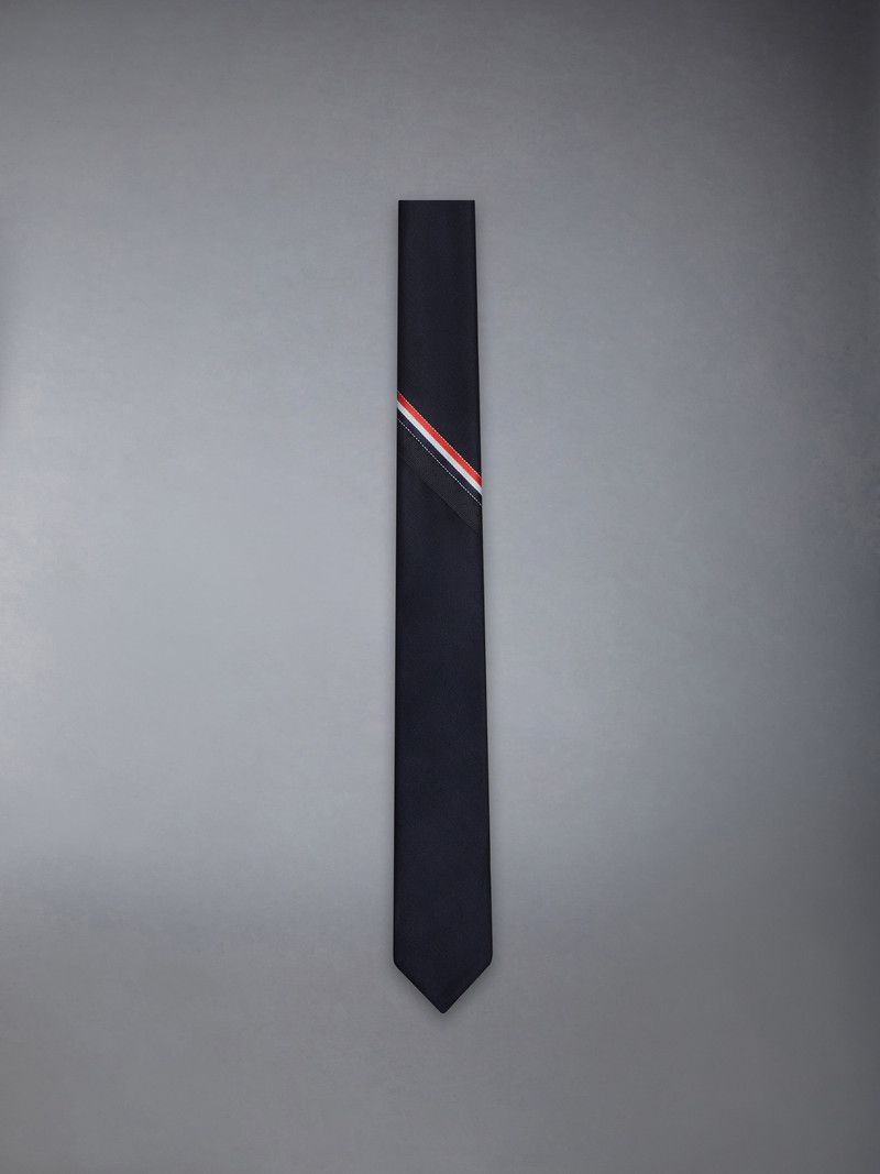 TWILL WOOL STRIPE SELVEDGE TIE 1