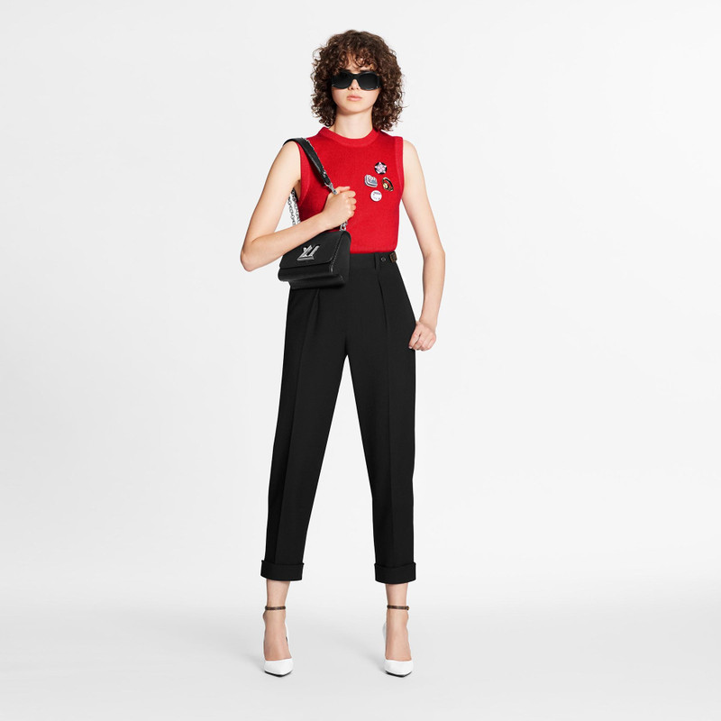 Louis Vuitton Vintage-Look Sleeveless Pullover with Louis Vuitton Pins  outlook
