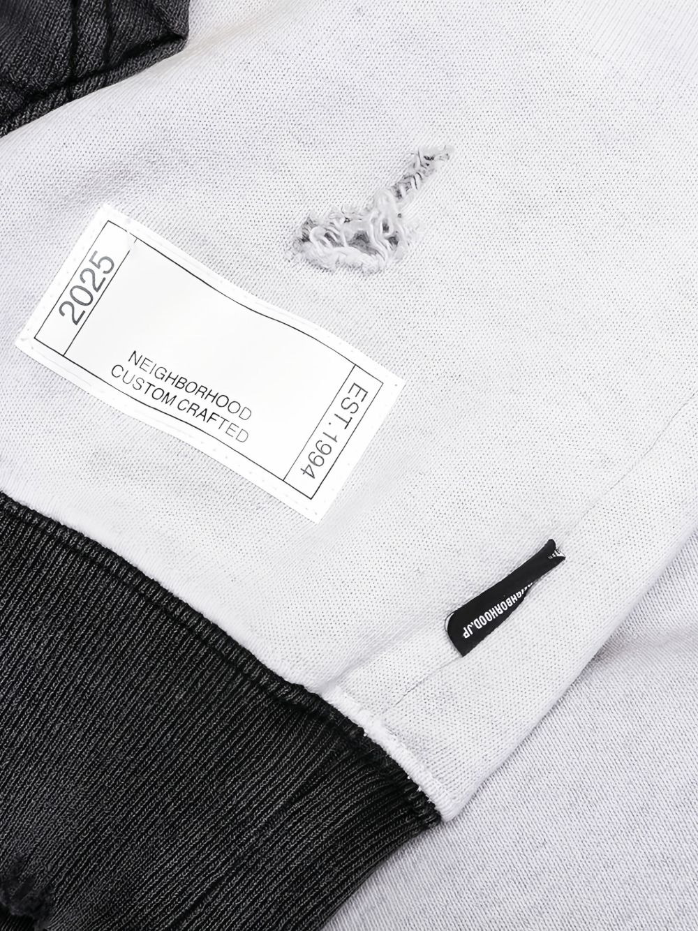 Savage rabbit-print distressed hoodie - 4