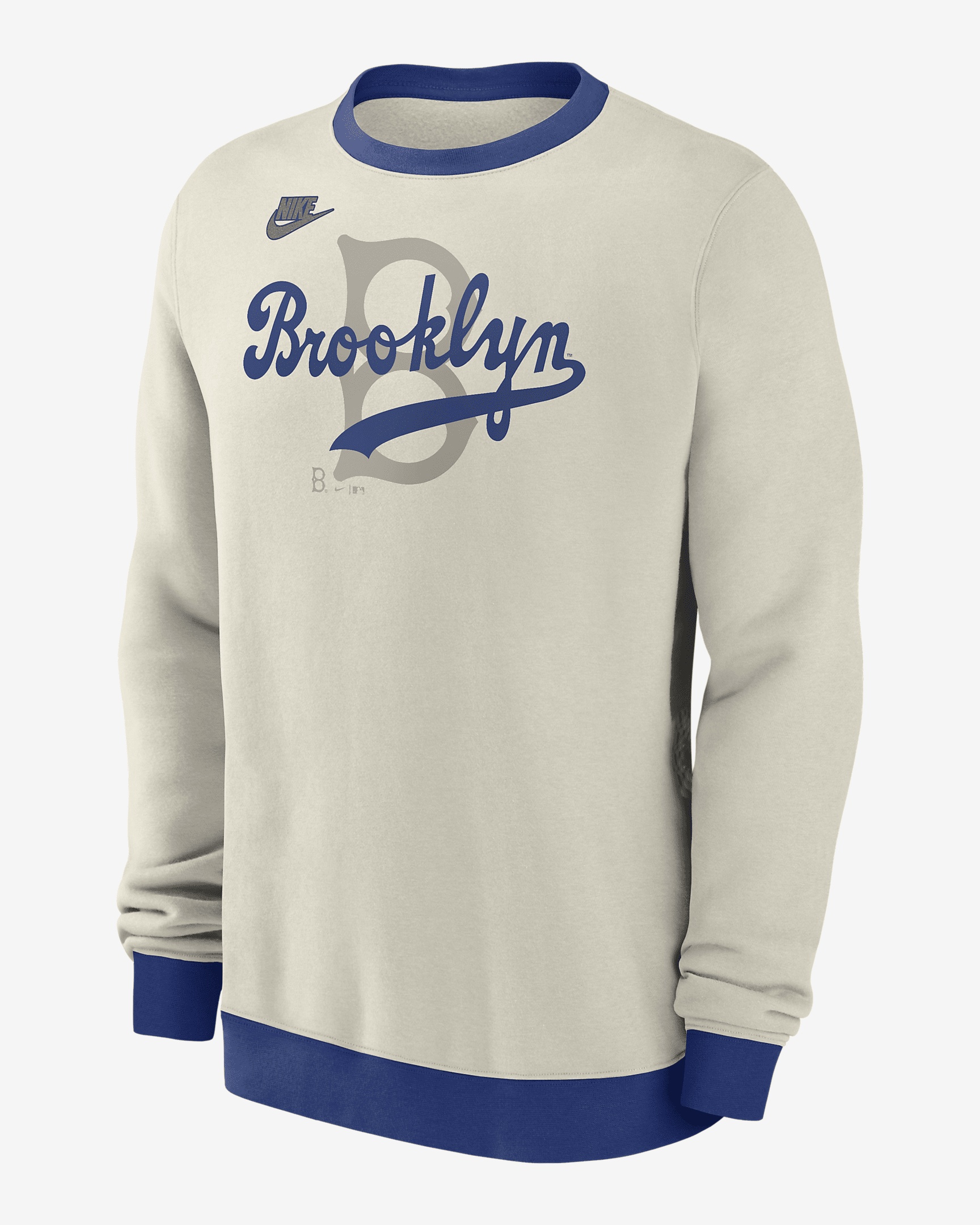 Brooklyn Dodgers Cooperstown Nike Men's MLB Pullover Crew - 1