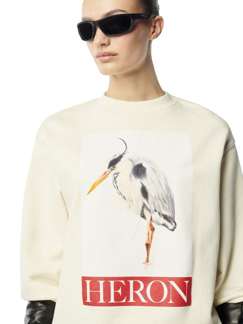 Heron Bird Painted Crewneck 5