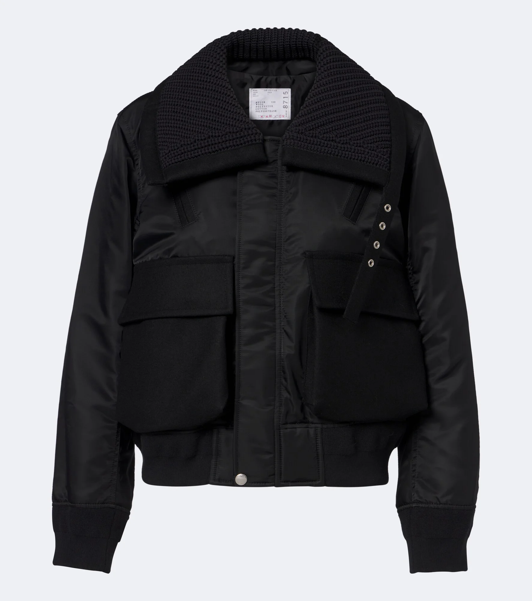 Wool-trimmed blouson jacket - 1