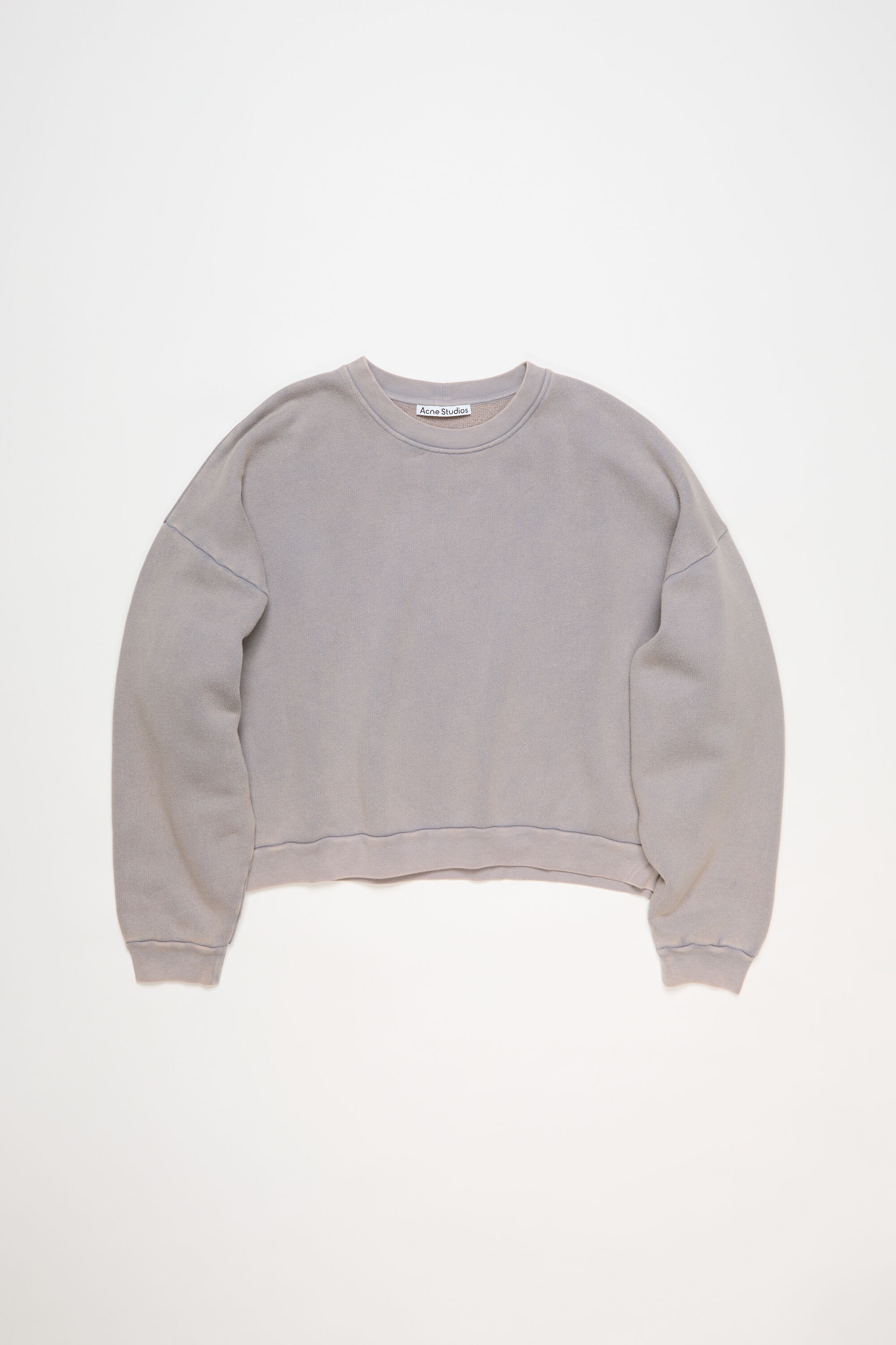 Crewneck fleece sweater - Dusty purple - 1